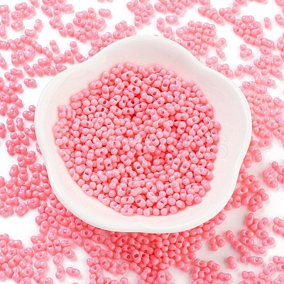 Baking Paint Glass Seed Beads SEED-A033-05I-1