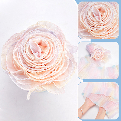 5M Gradient Color Polyester Organza Ribbons SRIB-PH0001-55-1