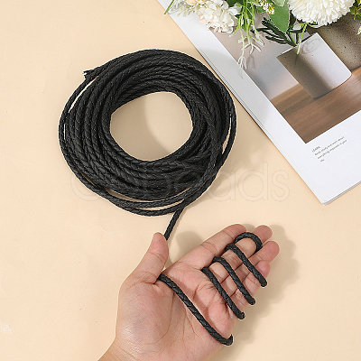 10M Round Imitation Leather Braided Cord WL-GF0001-32A-05-1