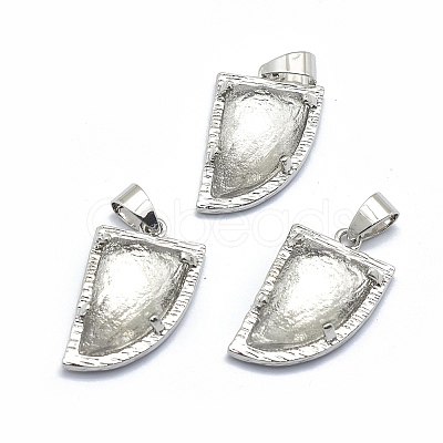 Natural Quartz Crystal Gemstone Pendants G-O176E-15P-1