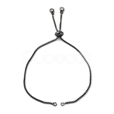 Rack Plating Adjustable Brass Slider Bracelet Making KK-M269-25-1