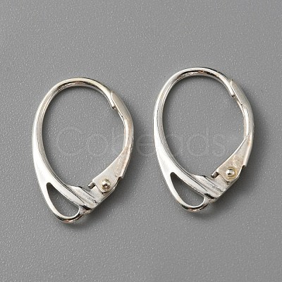 925 Sterling Silver Leverback Earring Findings STER-WH0004-011-1