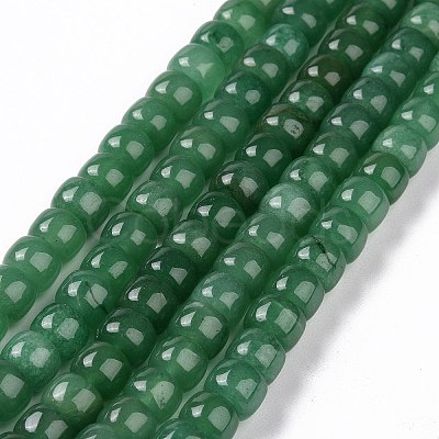 Dyed & Heated Natural White Jade Beads Strands G-G990-C03-1
