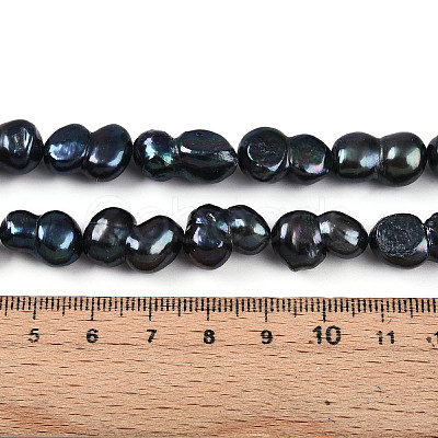 Natural Nucleated Baroque Keshi Pearl Beads Strands PEAR-S020-F13-01-1