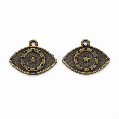 Tibetan Style Alloy Pendant Enamel & Rhinestone Settings TIBEP-N010-002AB-RS-1