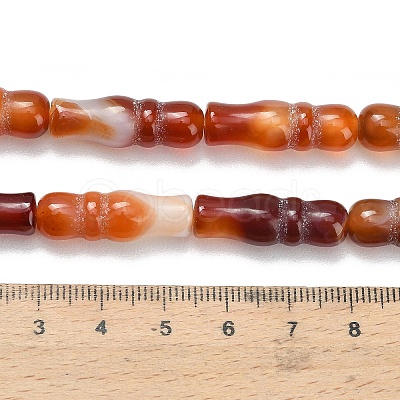 Natural Banded Agate Beads Strands G-Z144-A01-01A-1