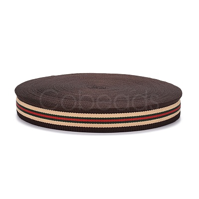 Polyester Grosgrain Ribbon OCOR-WH0063-36-1