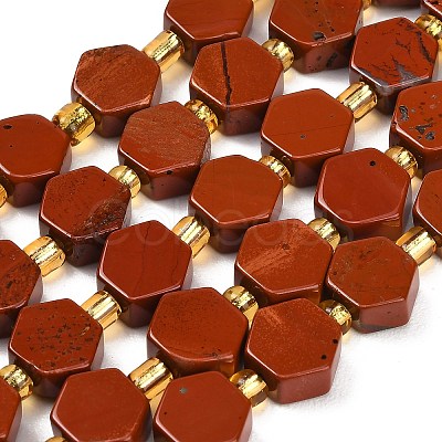 Natural Red Jasper Beads Strands G-F833-B15-01-1