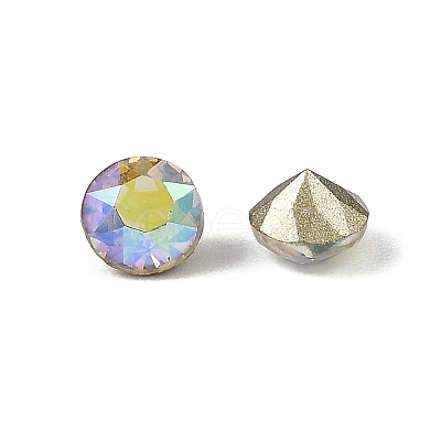 Glass Rhinestone Cabochons GLAA-A018-6mm-001AB-1