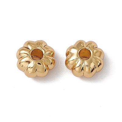 Rack Plating Brass Beads KK-C007-45G-1