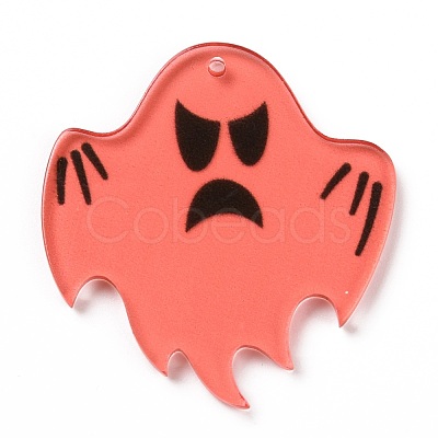 Halloween Translucent Acrylic Pendants OACR-B001-02F-1