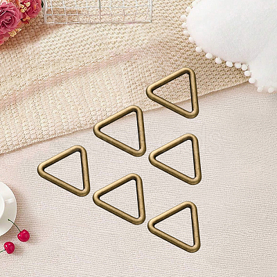 20Pcs Triangle Alloy Linking Rings FIND-CY0001-17AB-1