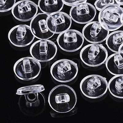 Transparent AS Plastic Charm Base Settings FIND-T064-011-1