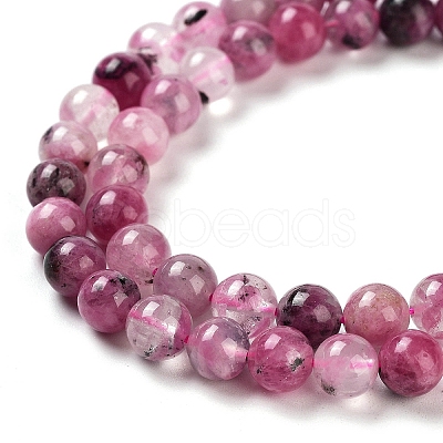 Natural Cherry Blossom Agate Beads Strands G-B076-A02-01-1