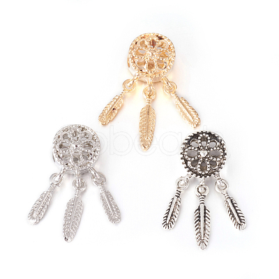 Alloy European Beads PALLOY-O091-01-1