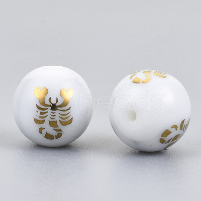 Electroplate Glass Beads EGLA-S178-11G-02-1