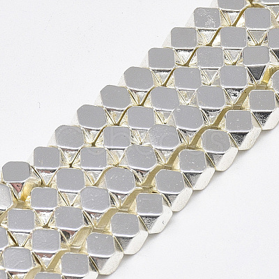 Electroplate Non-magnetic Synthetic Hematite Beads Strands X-G-Q465-31S-1