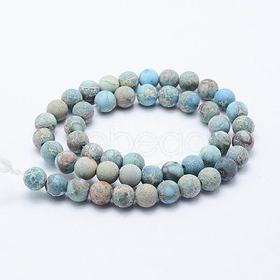 Natural Imperial Jasper Beads Strands G-K232-6mm-01D-1