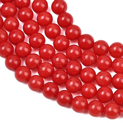 Dyed Natural White Jade Beads Strands GG-CBAD029-A09-6mm-1