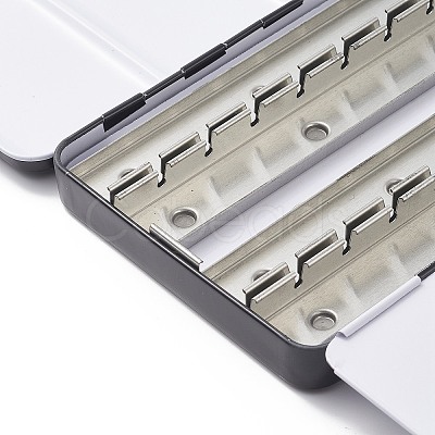(Defective Closeout Sale: Scratch & Pit)Iron Watercolor Oil Storage Box TOOL-XCP0001-66-1