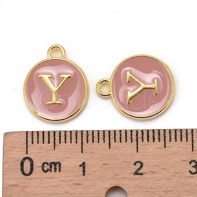 Golden Plated Alloy Enamel Charms LS-ENAM-S118-07Y-1