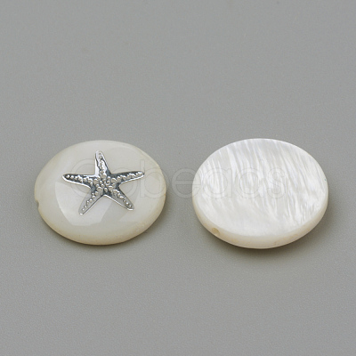 Natural Freshwater Shell Beads X-SHEL-Q011-008P-1