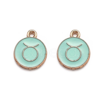 Alloy Enamel Pendants ENAM-S124-01B-15C-1