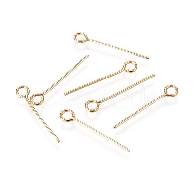 304 Stainless Steel Eye Pins A-STAS-L238-005B-G-1