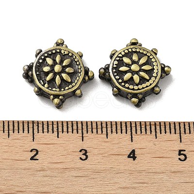 Tibetan Style Rack Plating Brass Bead KK-Q805-52AB-1