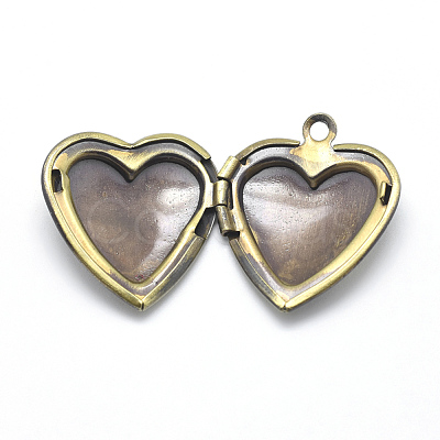 Brass Locket Pendants KK-F717-43AB-NR-1
