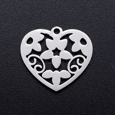 Non-Tarnish 201 Stainless Steel Pendants STAS-T046-JN255-1-1
