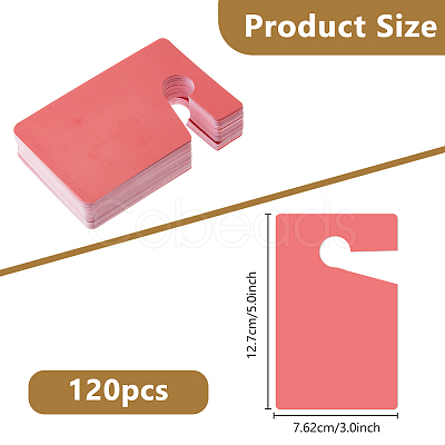 120Pcs PP Plastic Hanging Door Handle Hanger Tags DIY-DC0003-37B-1
