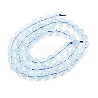 Natural Aquamarine Beads Strands G-G344-A07-6mm-1
