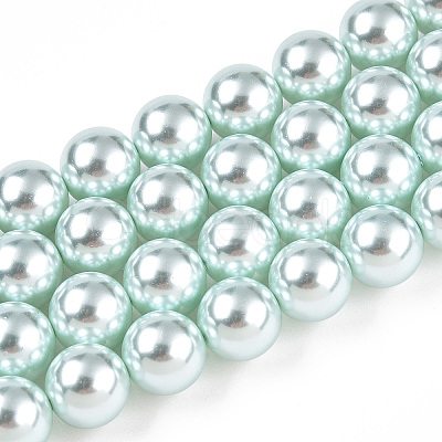 Glass Pearl Beads Strands HY-G002-01E-12-1