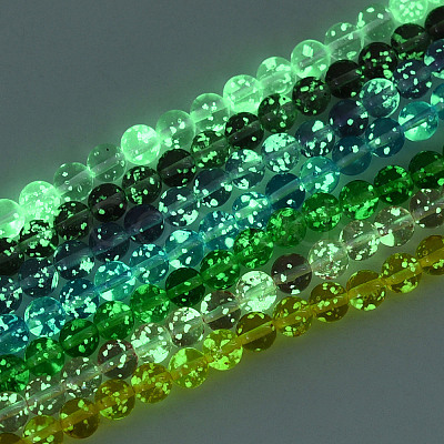 Luminous Handmade Lampwork Beads Strands LAMP-N036-12A-01-1