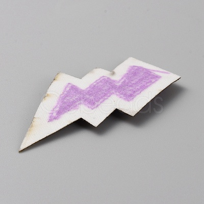 Lightning Bolt Computerized Towel Embroidery Polyester Iron on Patches PATC-WH0012-20D-1