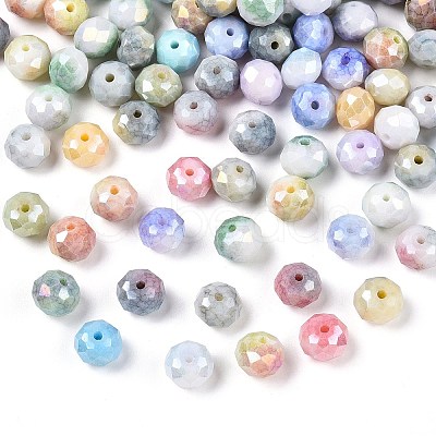 150Pcs Faceted Electroplated Glass Beads Strands GLAA-YW0003-38-10mm-1