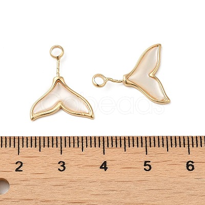 Natural White Shell Pendants SHEL-K006-20G-1