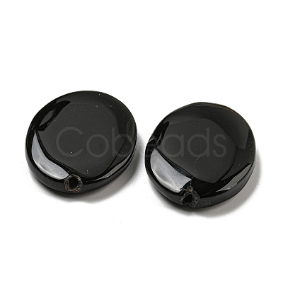 Natural Black Onyx(Dyed & Heated) Beads G-B070-15-1