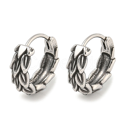 316 Surgical Stainless Steel Hoop Earrings EJEW-D096-12AS-12-1