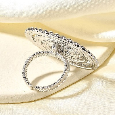 Brass Cuff Rings for Women RJEW-Q008-03P-1