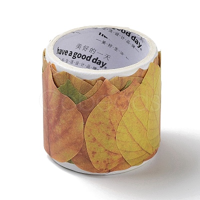Paper Fallen Leaves Sticker Rolls LS-DIY-C080-01G-1