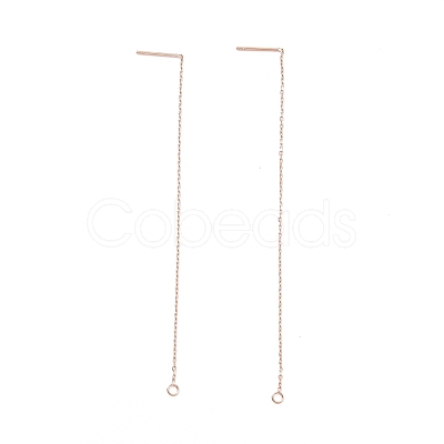 Ion Plating(IP) 304 Stainless Steel Stud Earring Finding LS-STAS-E161-06RG-1