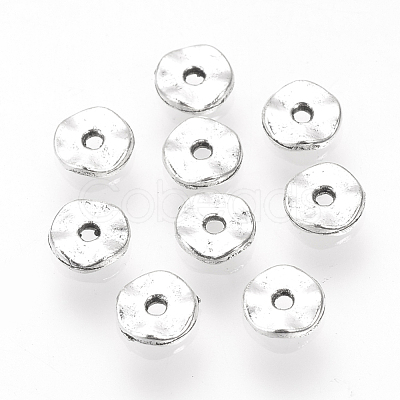 Tibetan Style Alloy Spacer Beads TIBE-S311-21AS-LF-1