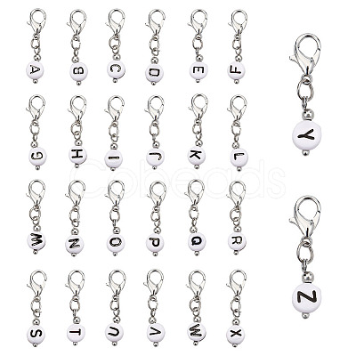 2 Sets Acrylic Pendants Decoration HJEW-PH0001-60B-1