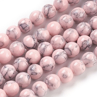 Synthetic Turquoise Beads Strands X-TURQ-H038-6mm-XXS04-1