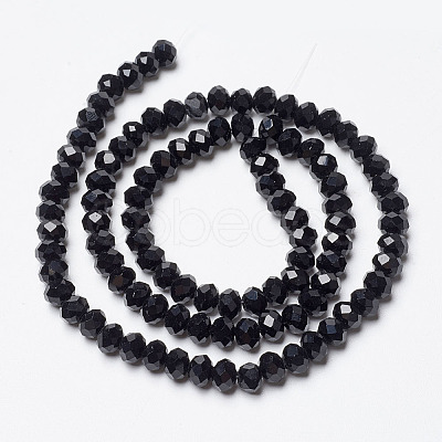 Opaque Solid Color Imitation Jade Glass Beads Strands X-EGLA-A044-P8mm-D18-1