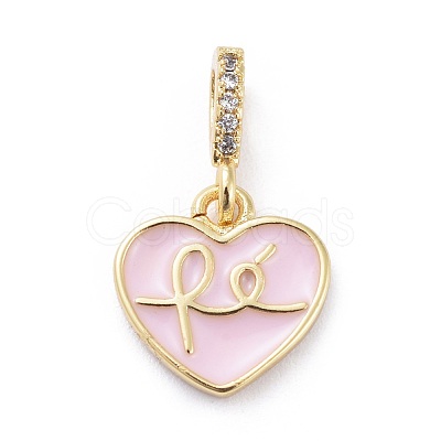 Cubic Zirconia Charms KK-G363-09G-03-1