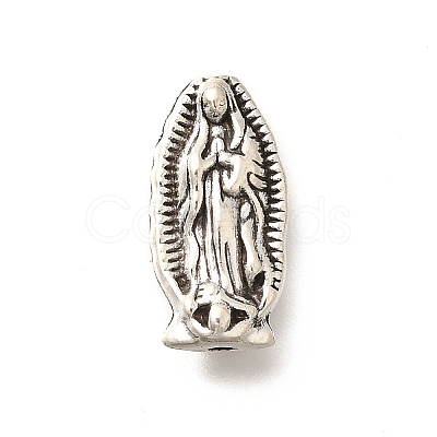Tibetan Style Alloy Beads PALLOY-D291-07AS-1