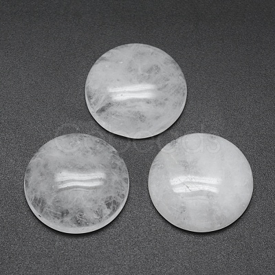 Natural Quartz Crystal Cabochons G-E492-A-01-1